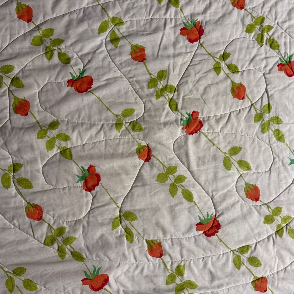 VINTAGE WAMSUTTA CHRISTIAN DIOR  ROSE KING COMFORTER